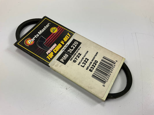 Parts Master 3L220 Lawn & Garden Power Equipment Accessory Drive Belt, 3/8 X 22''