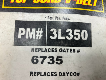 Parts Master 3L350 Lawn & Garden Power Equipment Accessory Drive Belt, 3/8 X 35''