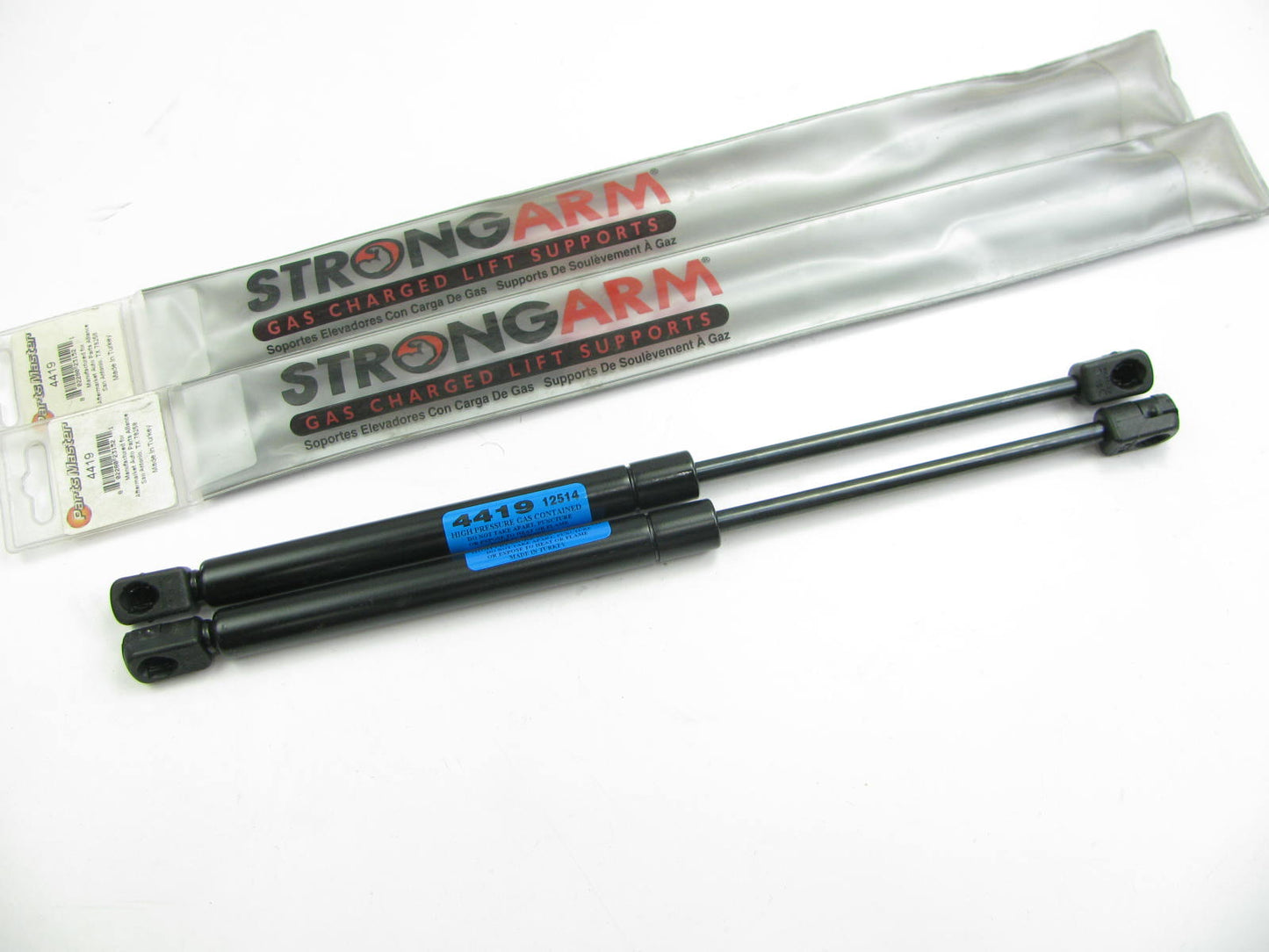 (2) Parts Master 4419 Universal Lift Strut - 14.50'' Length 5.25'' Stroke 35lb