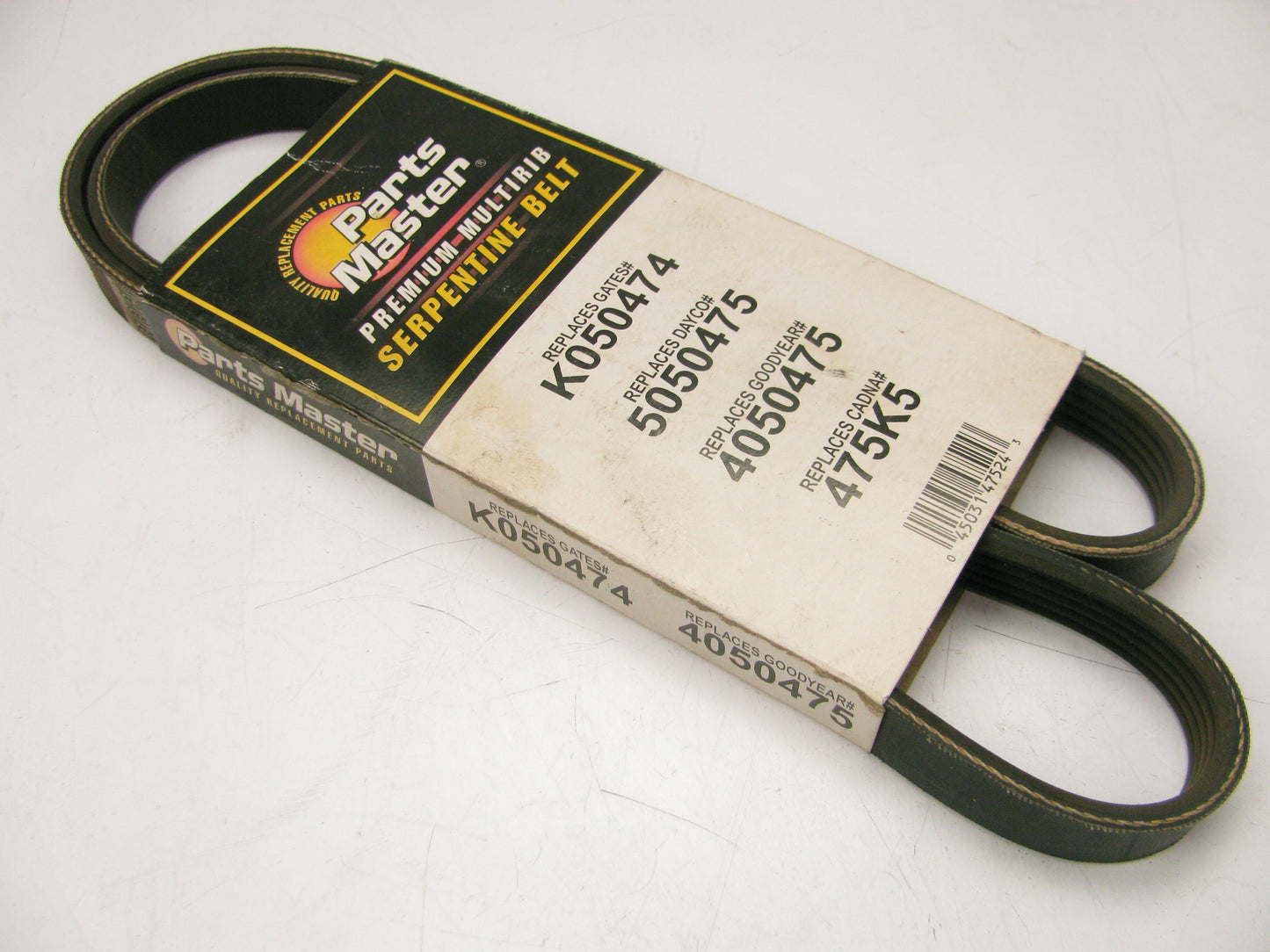 Parts Master 475K5 Serpentine Belt - 0.69'' X 47.50'' - 5 Ribs