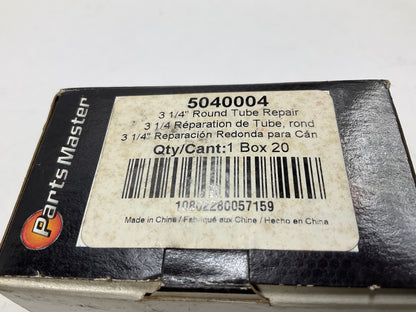 Parts Master 5040004 3-1/4'' Round Tube Repair Patches, Box Of 20