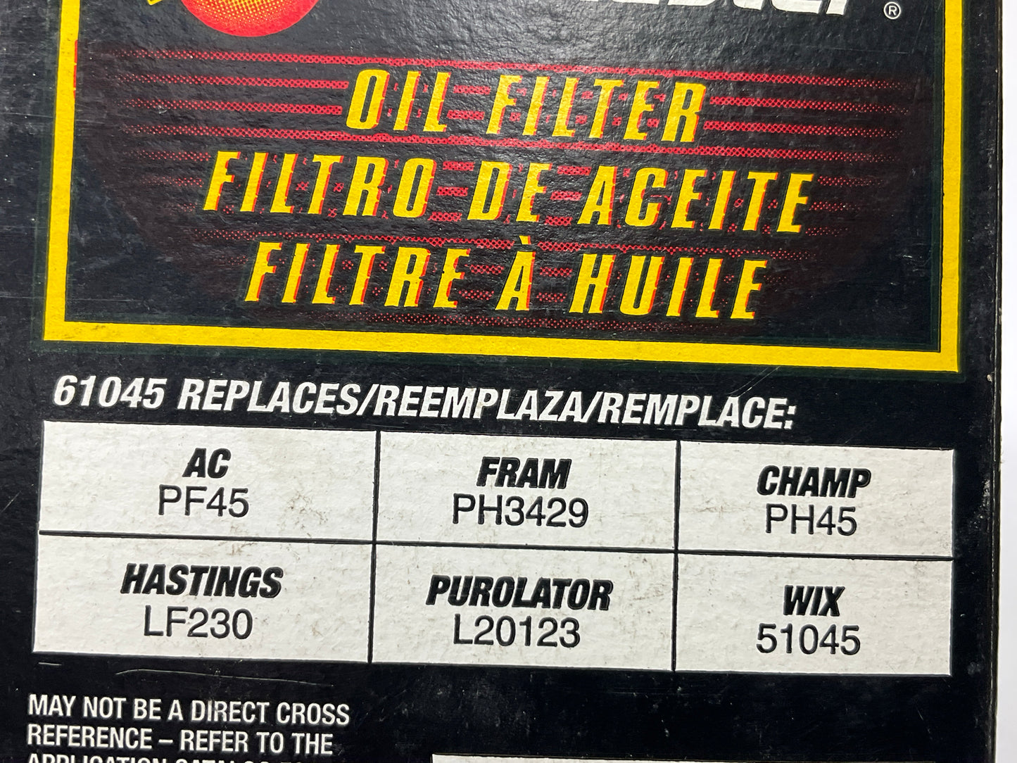 Parts Master 61045 Engine Oil Filter
