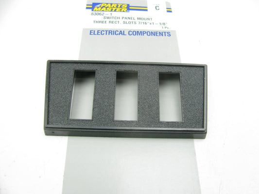 Parts Master 83062-1 Rocker Switch Panel Mount 3 Rectangular Slots 7/16''x1-1/8''