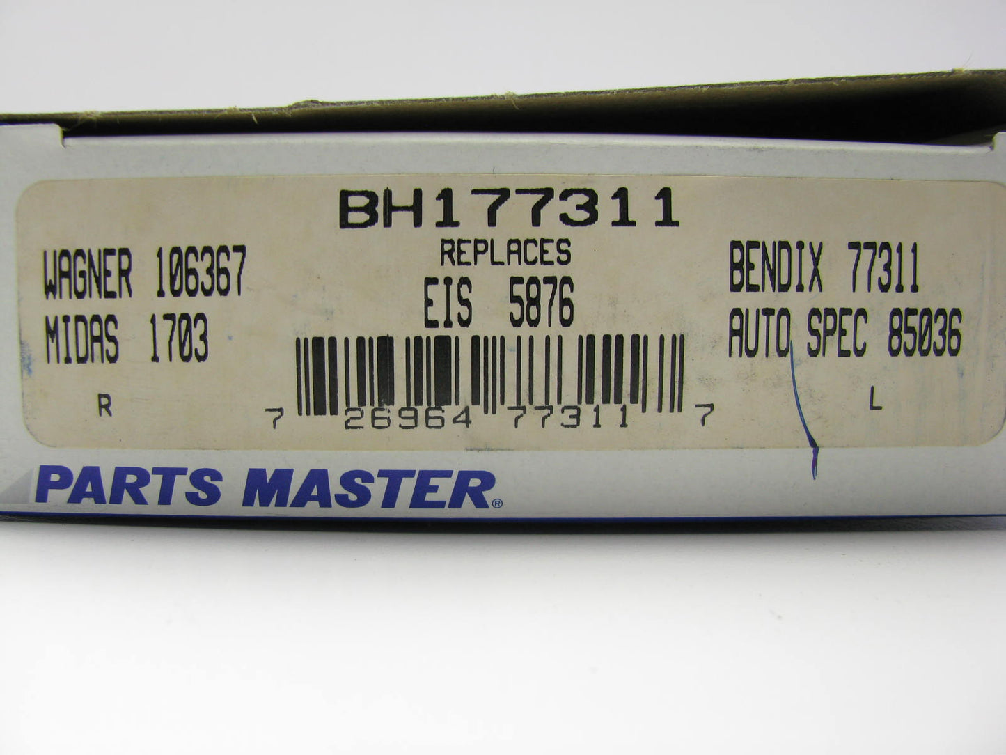 Parts Master BH177311 Front Brake For 1980-1983 Ford F-250
