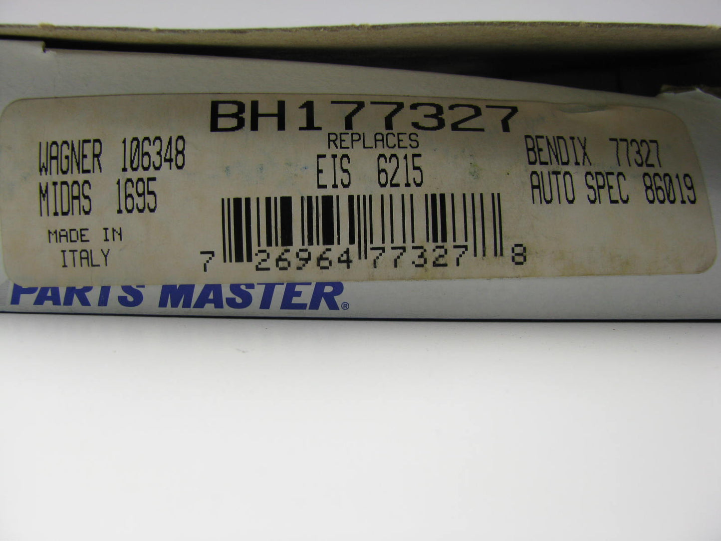 Parts Master BH177327 Brake Hydraulic Hose - Front