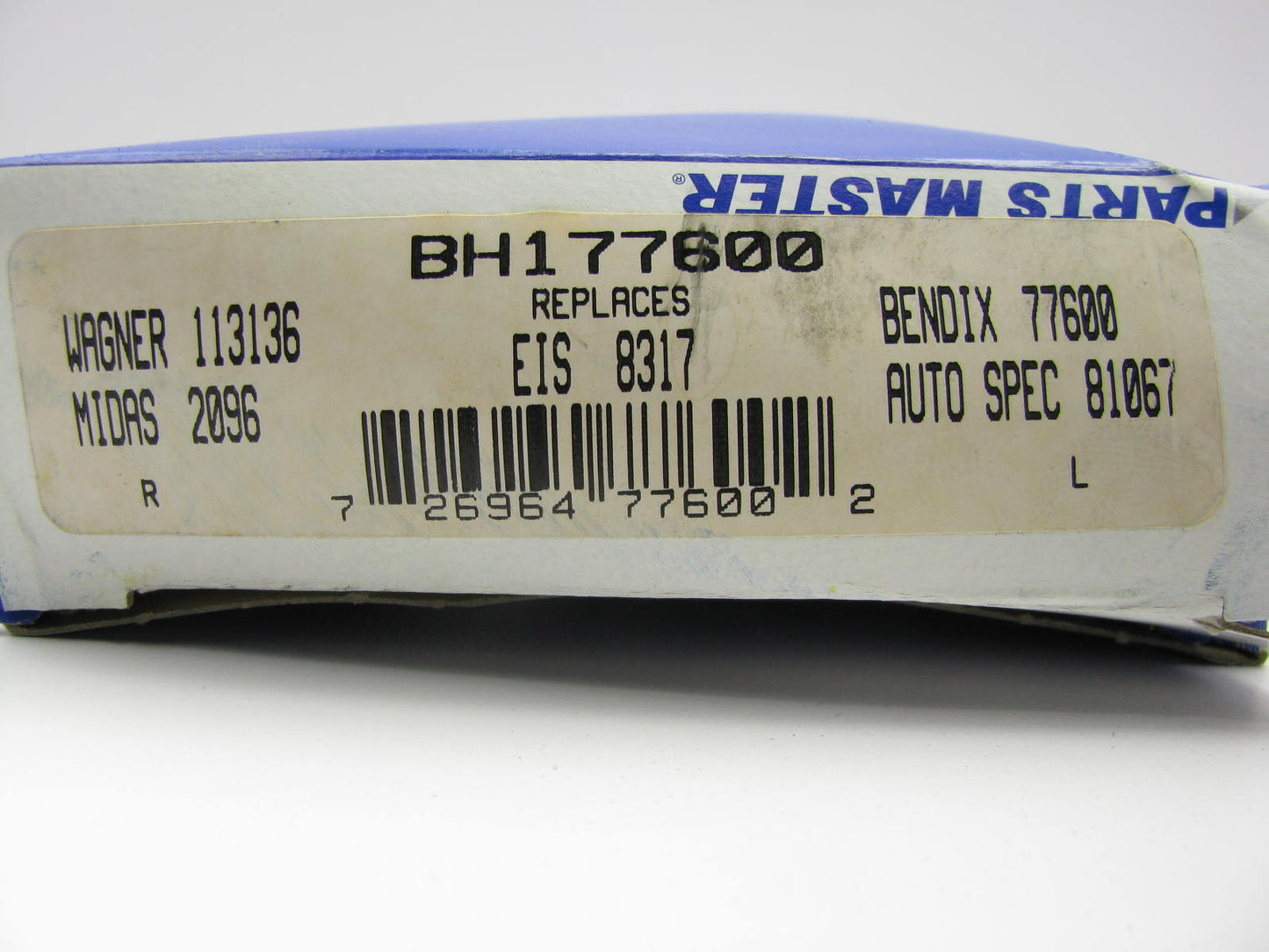 Parts Master BH177600 Brake Hydraulic Hose - Front