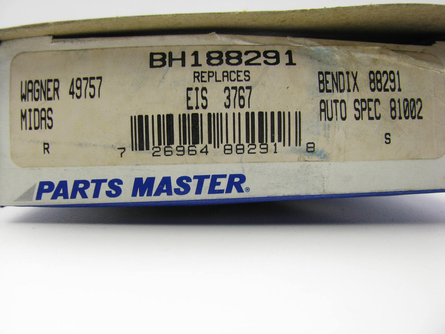 Parts Master BH188291 Front Brake Hose