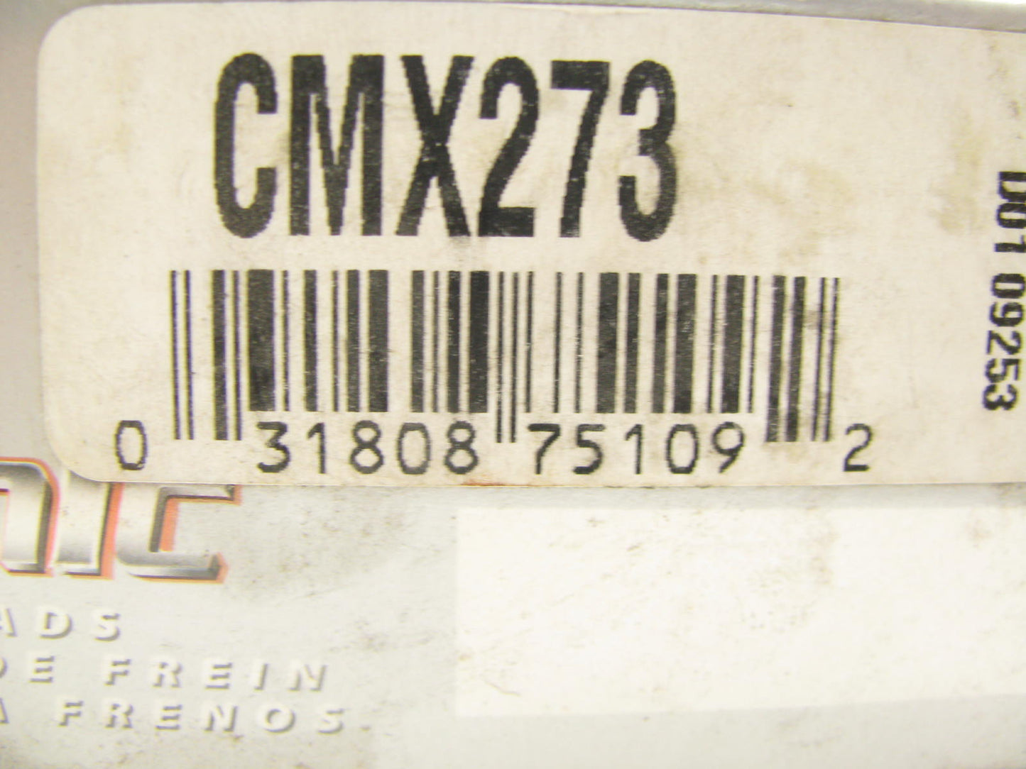 Parts Master CMX273 Front Disc Brake Pad Set - Ceramic
