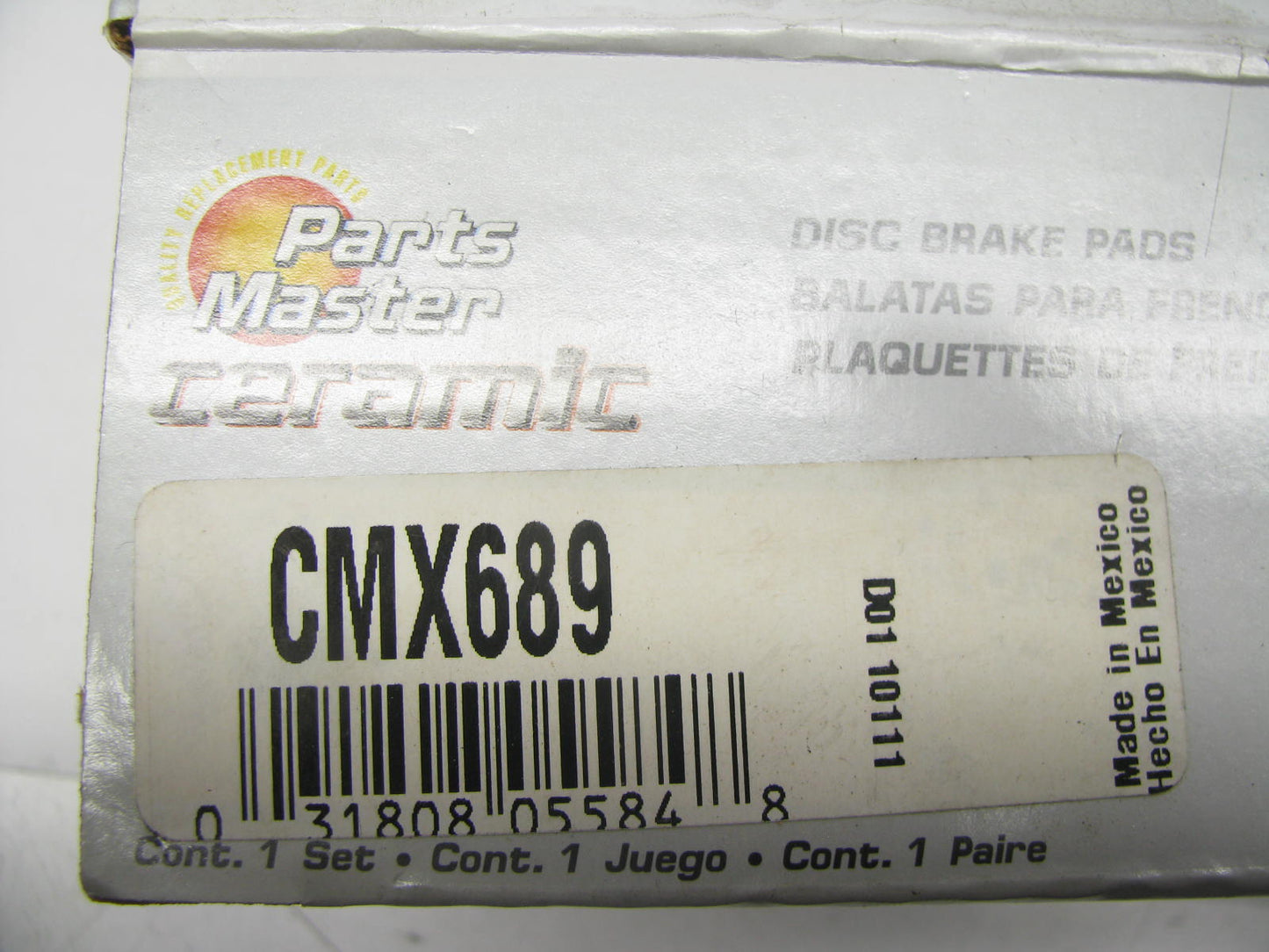 Parts Master CMX689 Front Disc Brake Pad Set - Ceramic