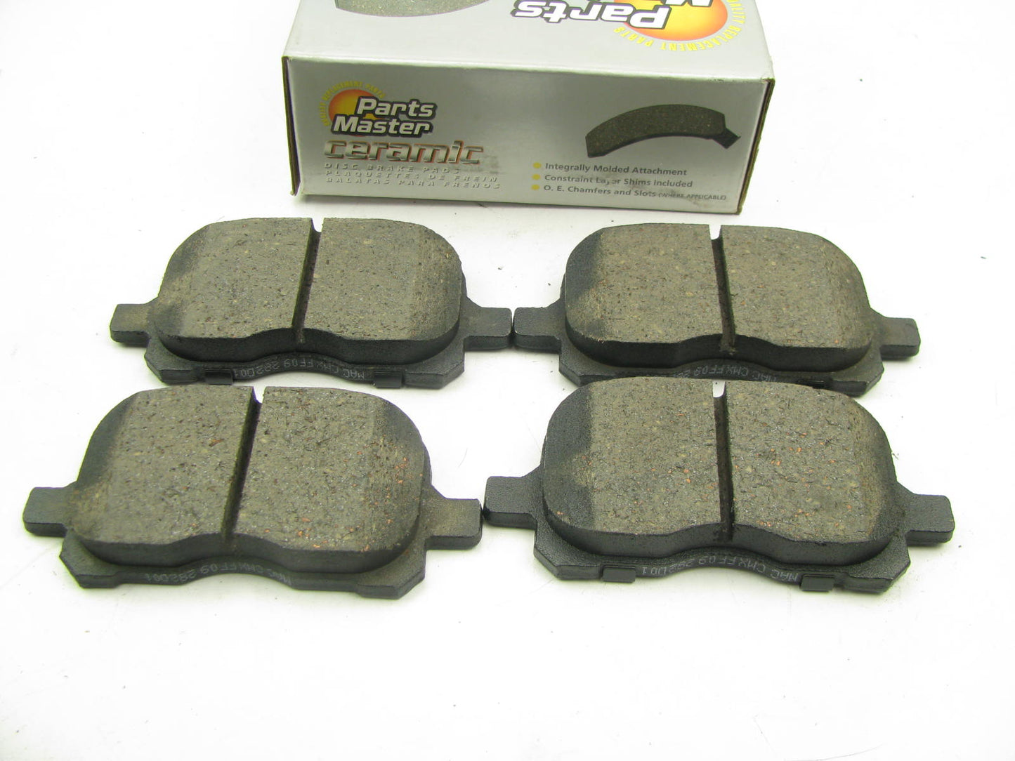 Parts Master CMX741 Front Ceramic Disc Brake Pads For 1998-2002 Prizm & Corolla