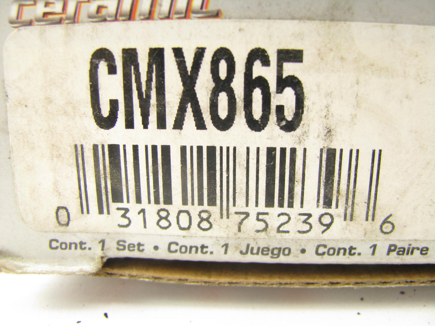 Parts Master CMX865 Rear Disc Brake Pad Set - Ceramic