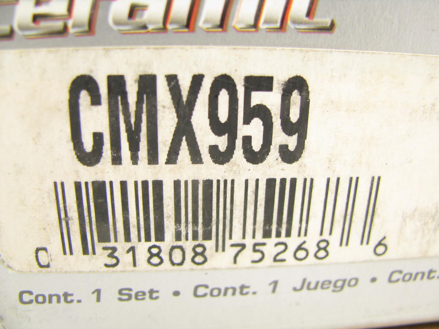 Parts Master CMX959 Front Disc Brake Pad Set - Ceramic