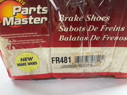 Parts Master FR481 Rear Drum Brake Shoes