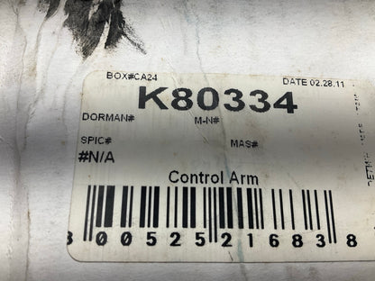 Parts Master K80334 Front Left Lower Control Arm For 1993-1995 Toyota Corolla