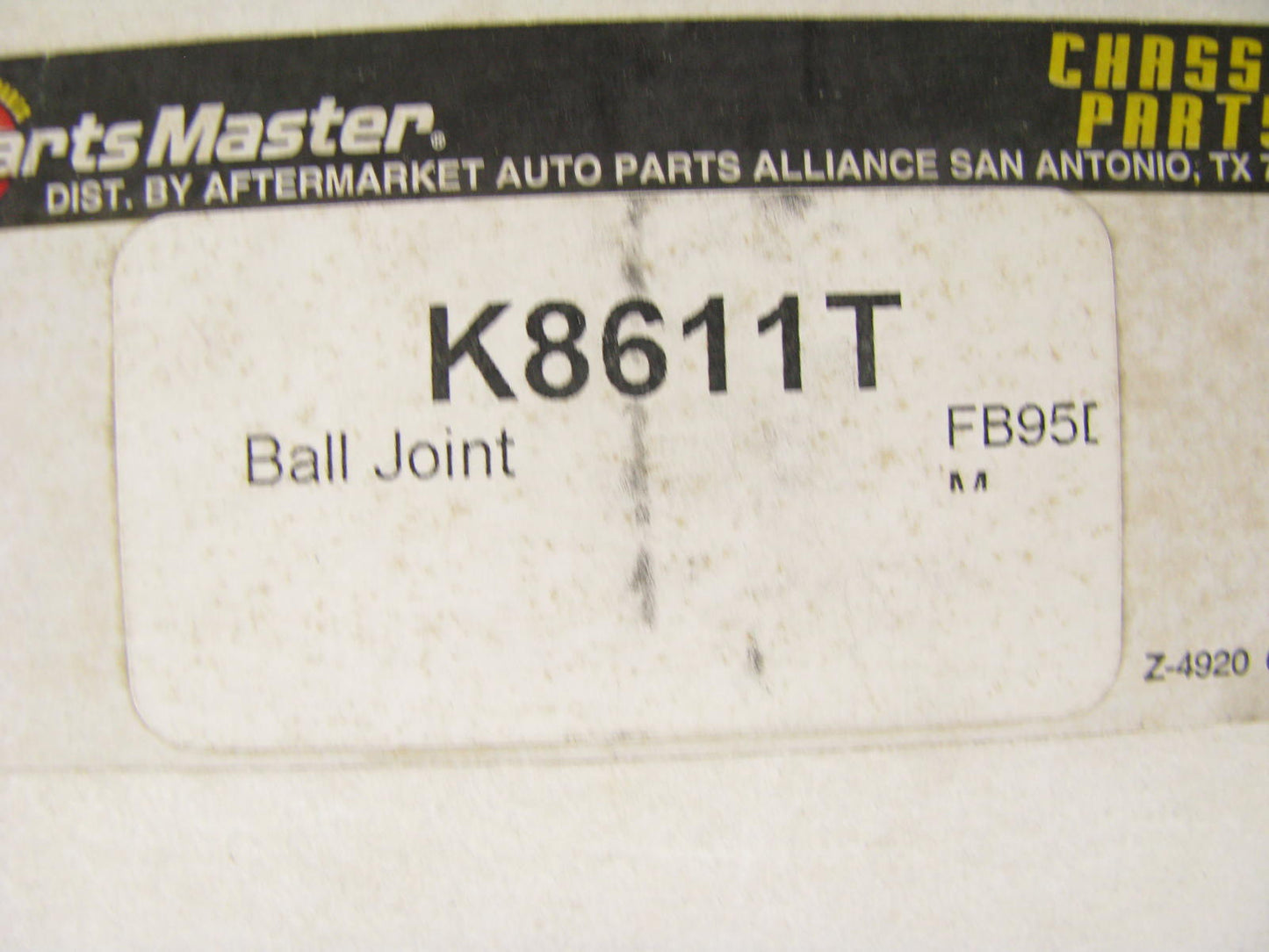 Parts Master K8611T Suspension Ball Joint - Front Lower