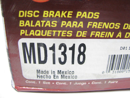 Parts Master MD1318 Rear Disc Brake Pad Set For 2007-2013 Sprinter 3500