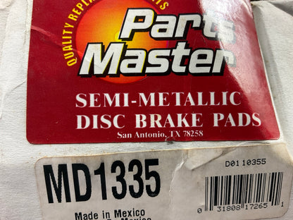 (2) Parts Master MD1335 Semi-Metallic Disc Brake Pad Set - Front / Rear