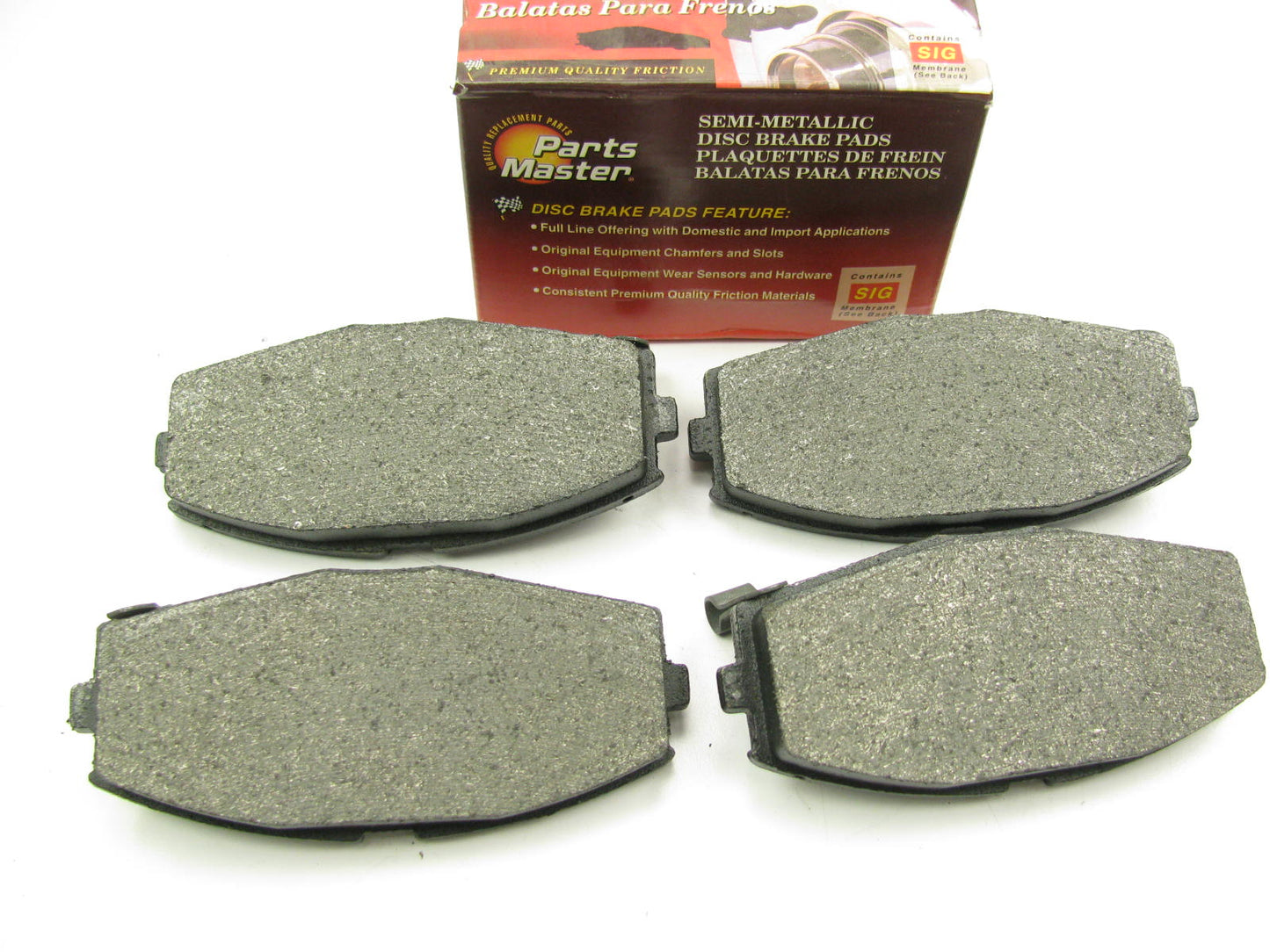Parts Master MD336 Front Disc Brake Pads - Semi-Metallic