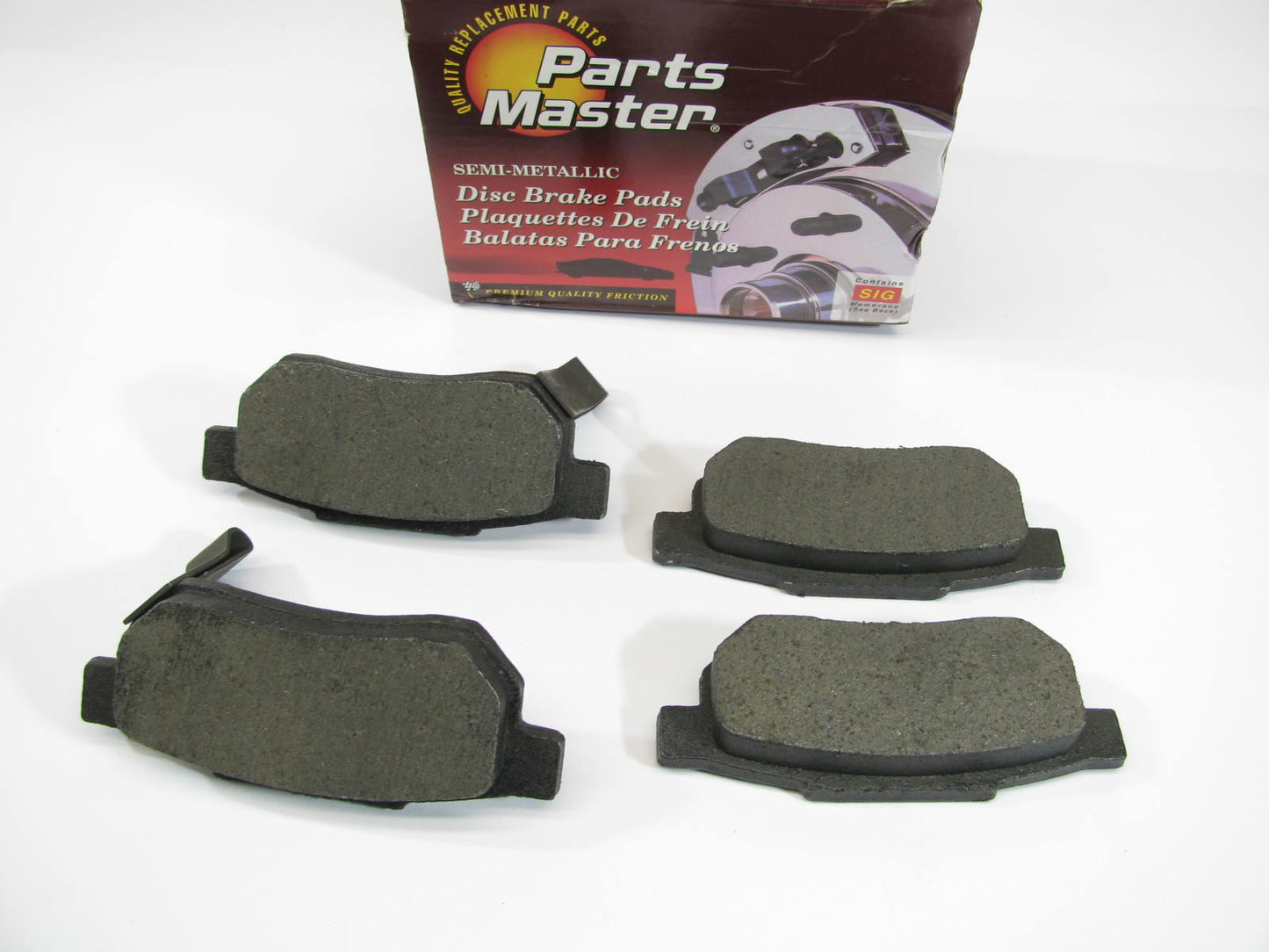 Parts Master MD339 REAR Brake Pads For 1985-1987 Honda Prelude, 1989 Accord
