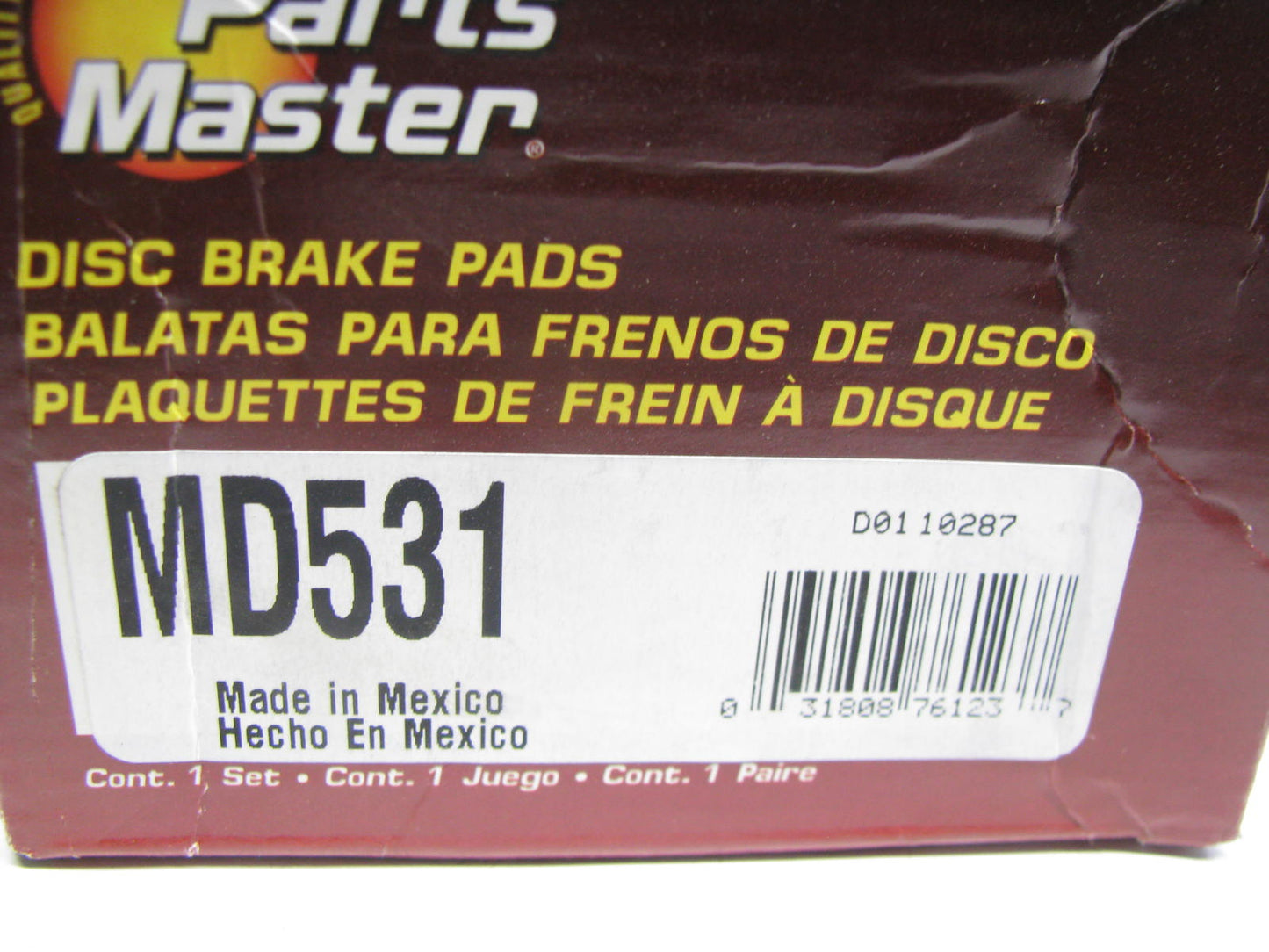 Parts Master MD531 Front Disc Brake Pads 1991-1996 Stealth 1991-1999 3000GT AWD