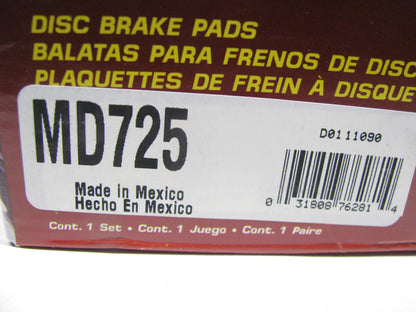 Parts Master MD725 Front Disc Brake Pads For 1997-1998 BMW 528i 2007-2008 325i