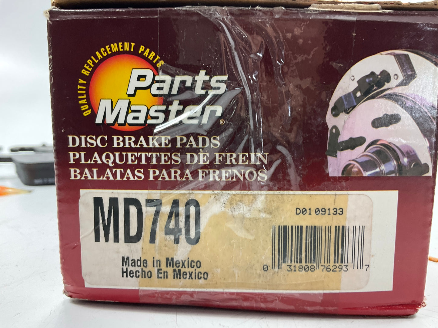 Parts Master MD740 Front Semi-Metallic Disc Brake Pads
