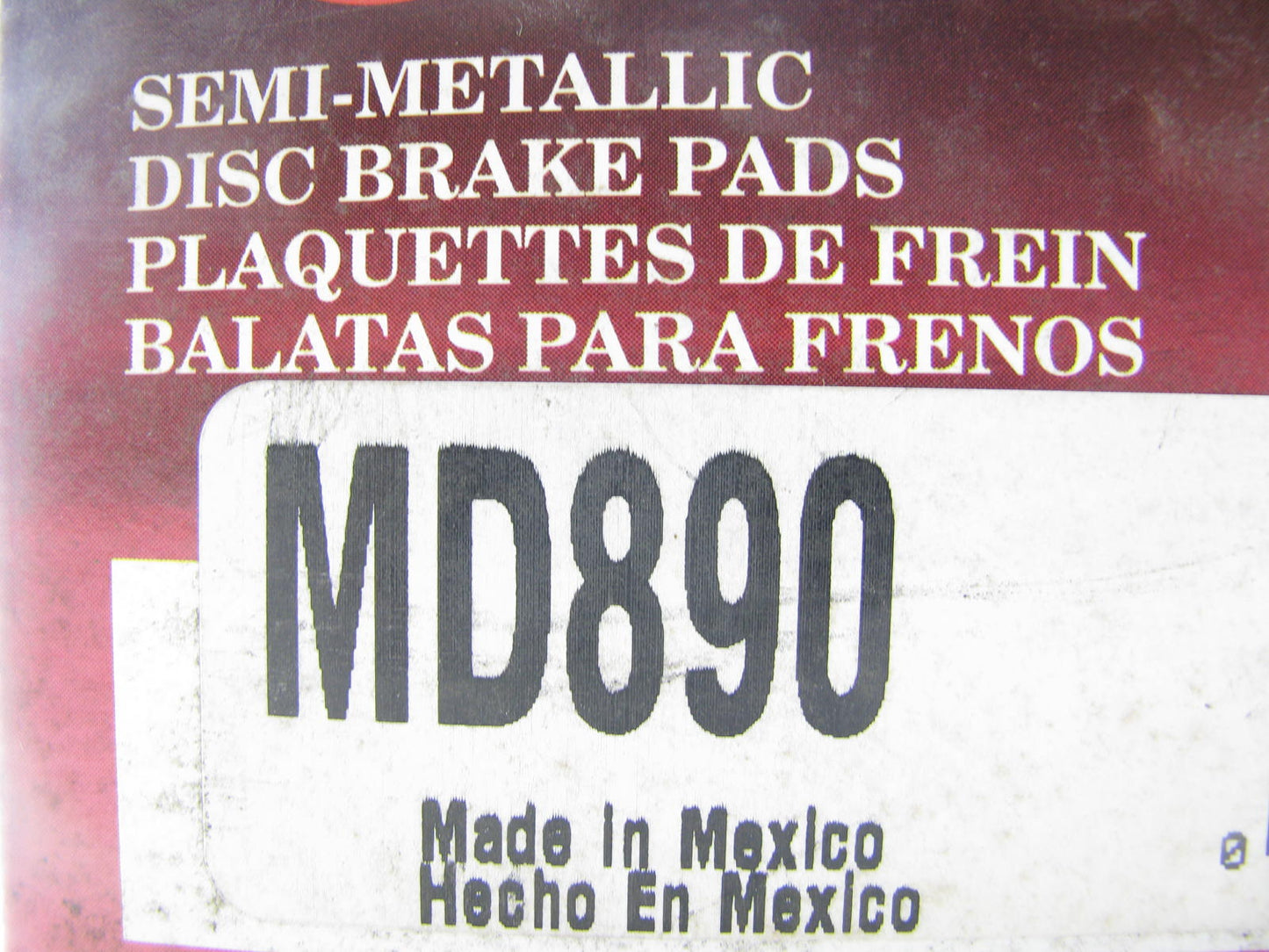 Parts Master MD890 Fornt Disc Brake Pads For 2001-2005 Mazda Miata