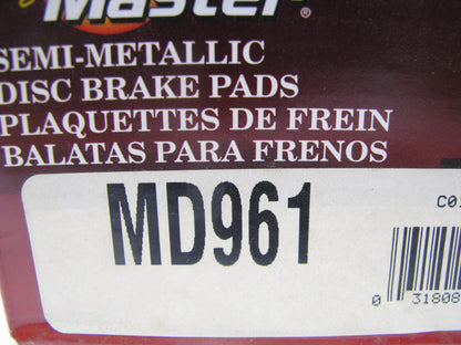 Parts Master MD961 Rear Disc Brake Pads Set - Semi-Metallic