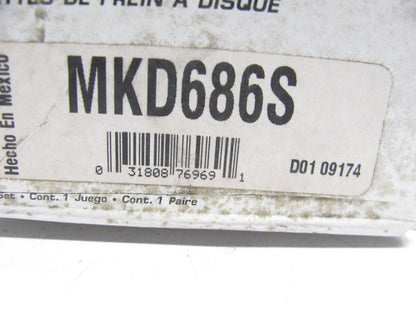 Parts Master MKD686S Front Disc Brake Pads For 1996-1998 Toyota T100 RWD