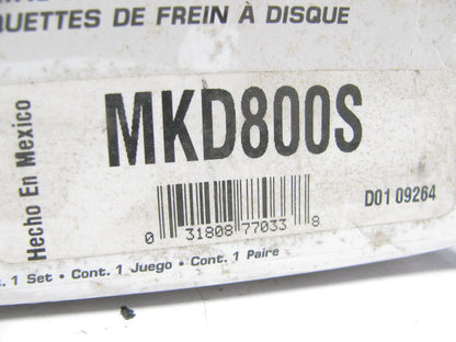 Parts Master MKD800S Front Disc Brake Pads For 1999 Saab 9-5