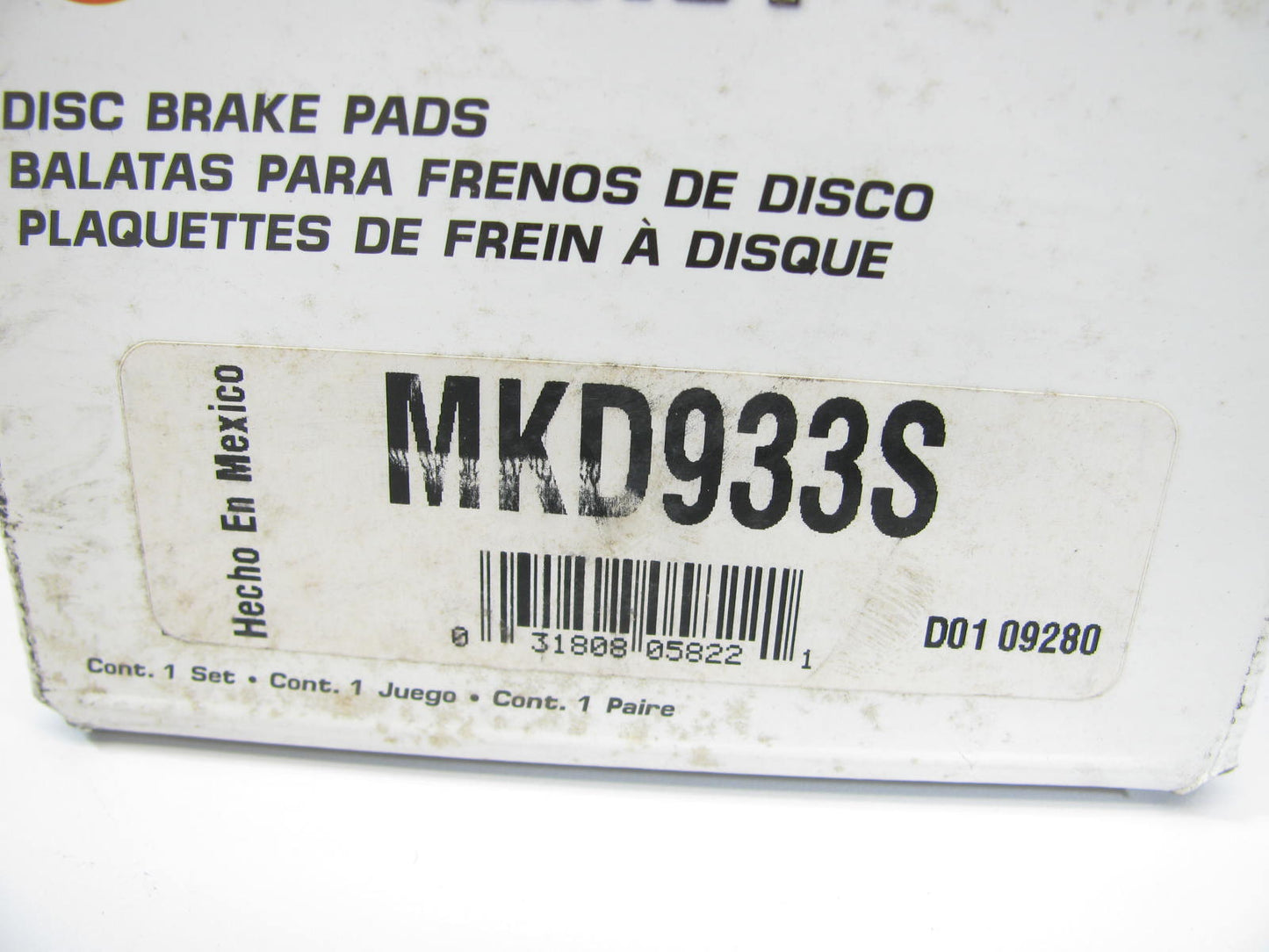 Parts Master MKD933S Front Disc Brake Pads - Semi-Metallic