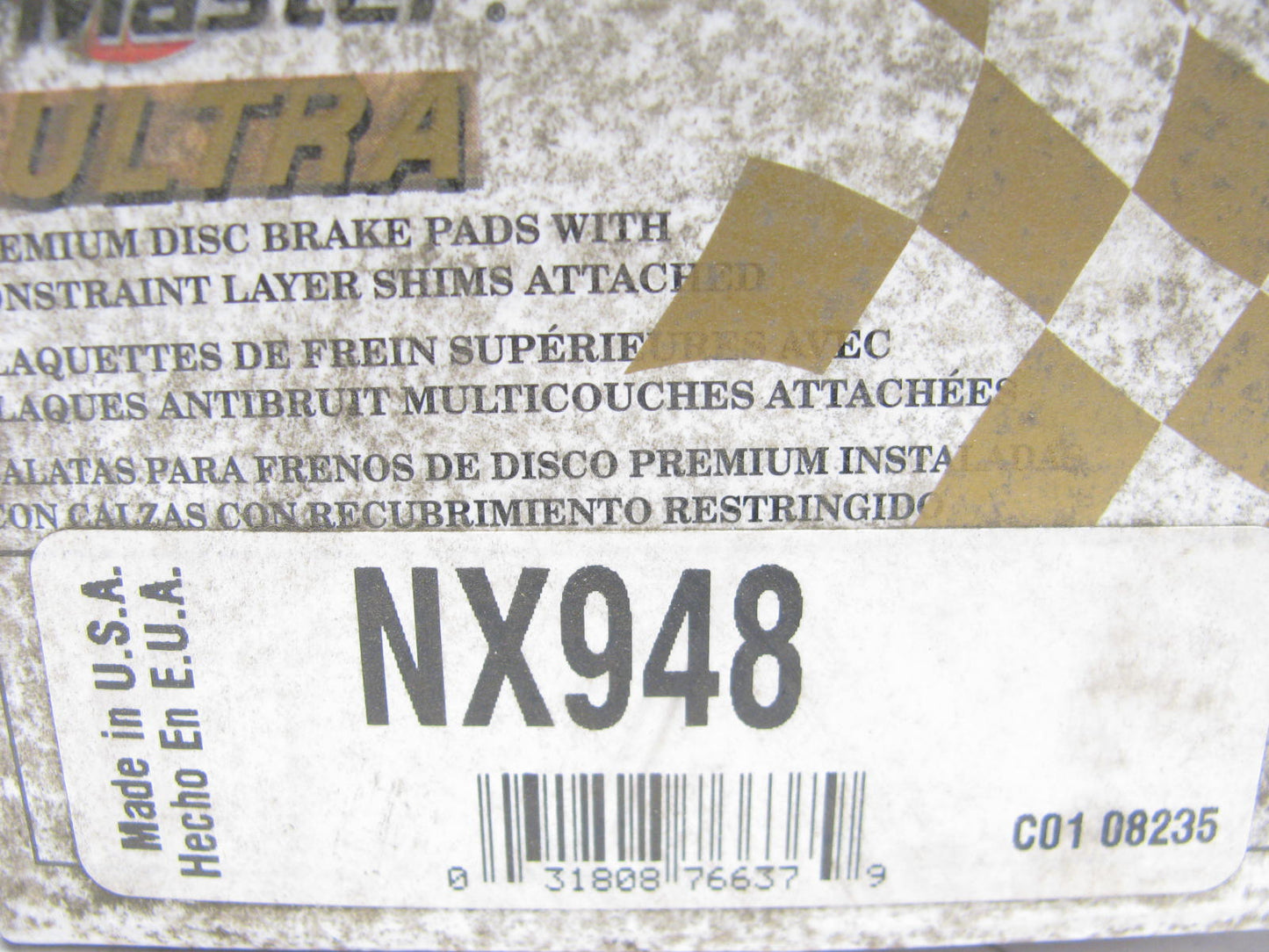 Parts Master NX948 Front Disc Brake Pads 2003-13 Honda Civic 2013-14 Acura ILX