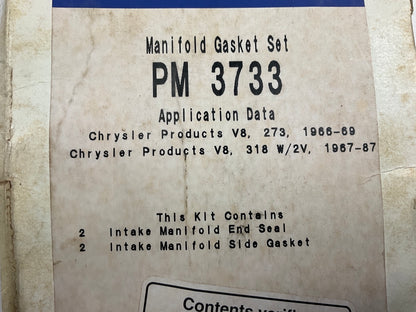 Parts Master PM3733 Intake Manifold Gasket Set For 1966-89 Chrysler 273 318-V8