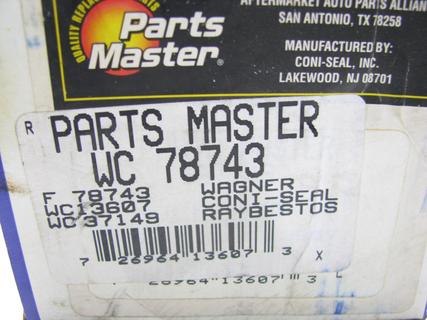 Parts Master WC78743 Drum Brake Wheel Cylinder - Rear
