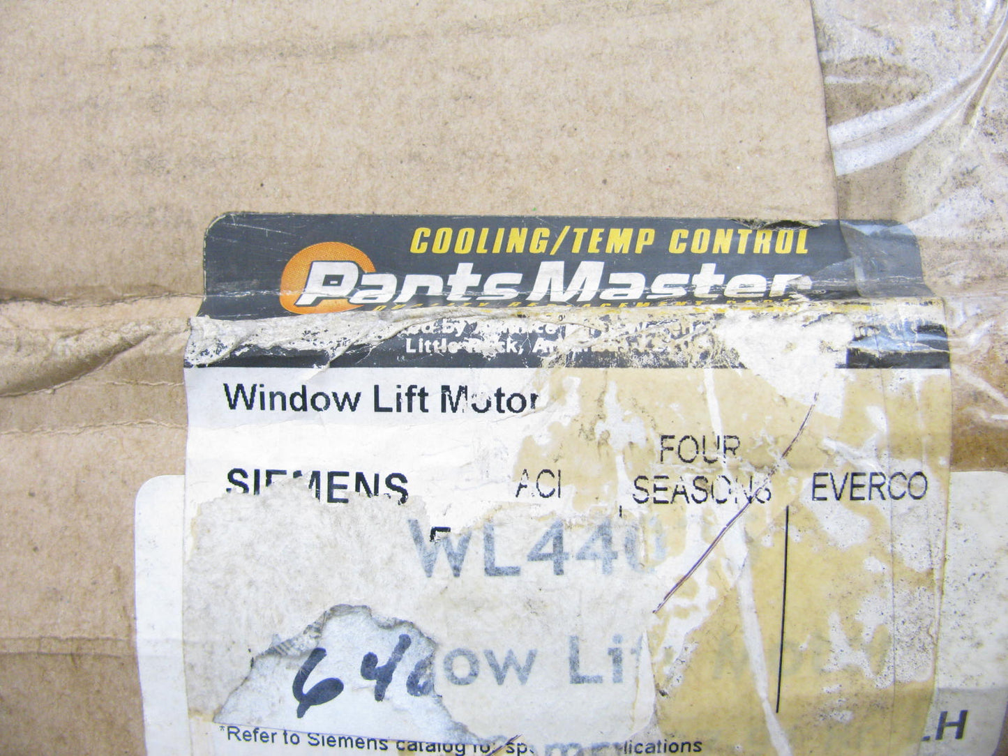 Parts Master WL44025 Rear Left Power Window Motor & Regulator - 1987-1991 Camry