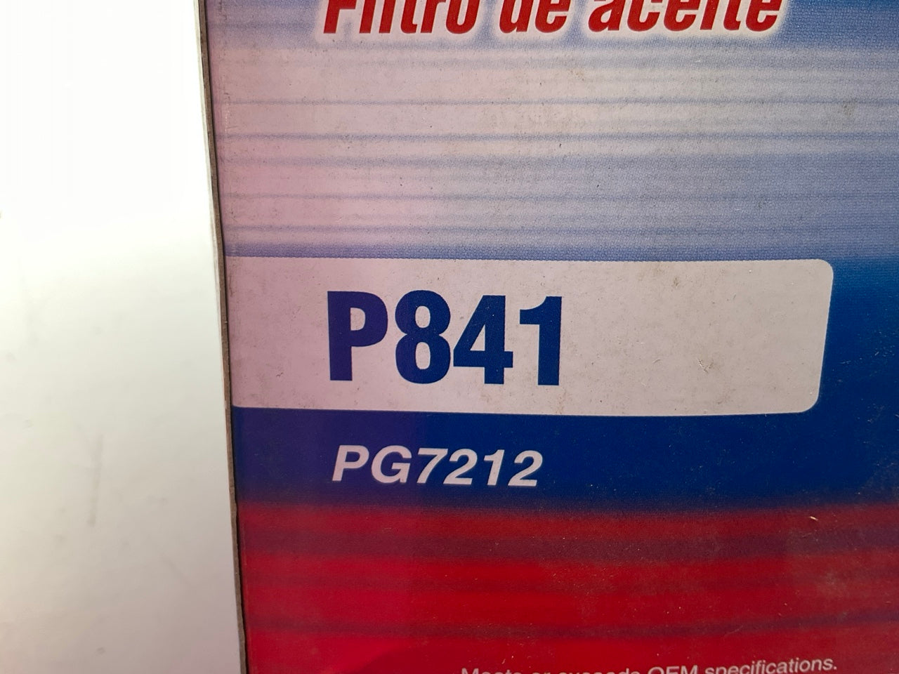 Parts Plus P841 Engine Oil Filter