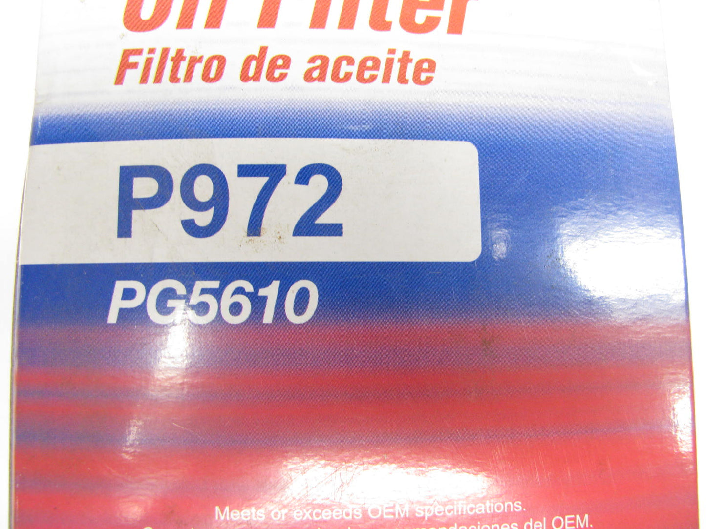 Parts Plus P972 Engine Oil Filter For 2006-2009 Hyundai 3.3L 3.8L-V6