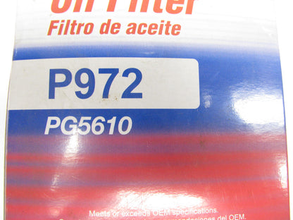 Parts Plus P972 Engine Oil Filter For 2006-2009 Hyundai 3.3L 3.8L-V6