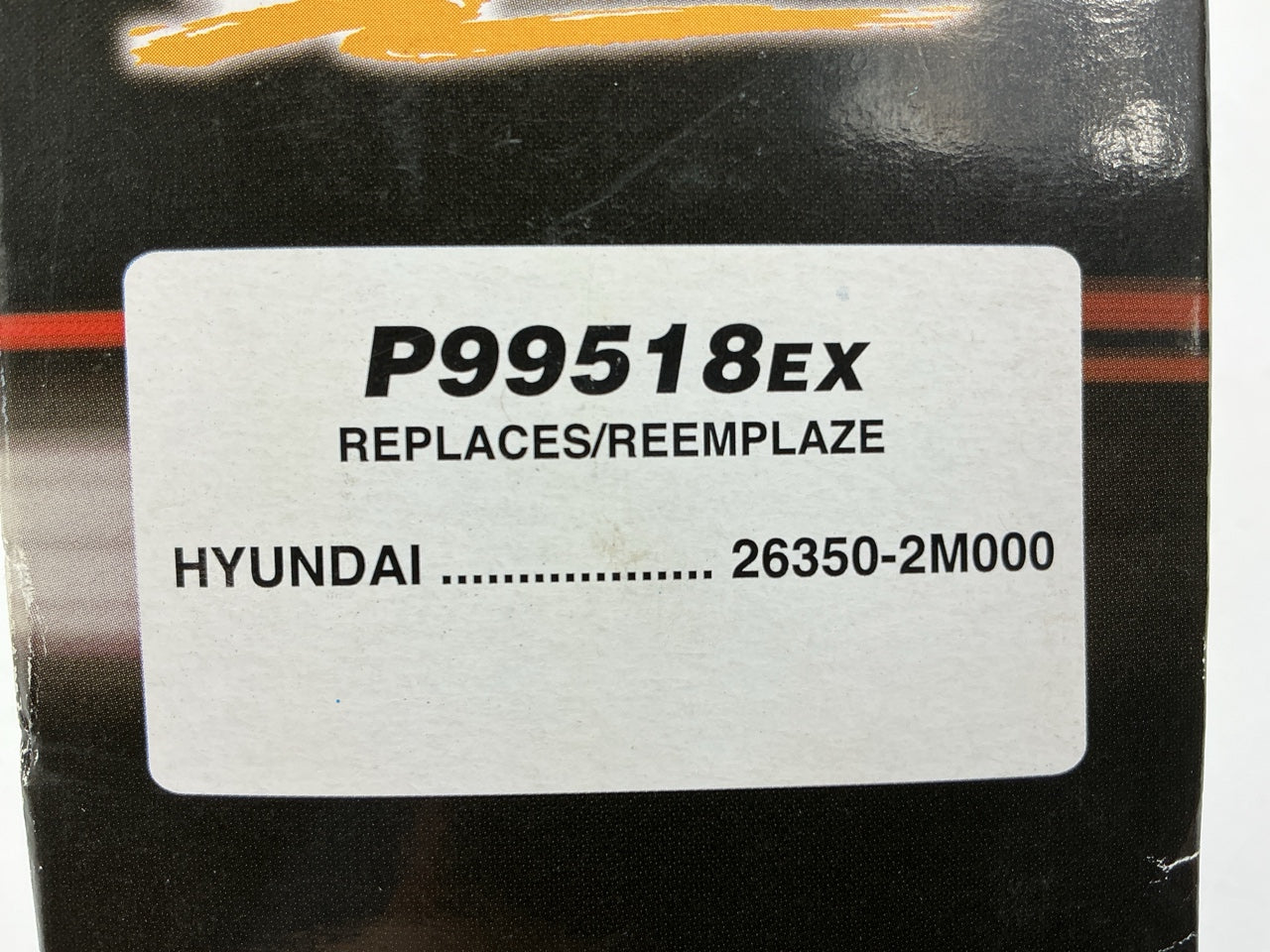 Parts Plus P99518EX Extended Life Oil Filter Replaces OEM # 26350-2M000