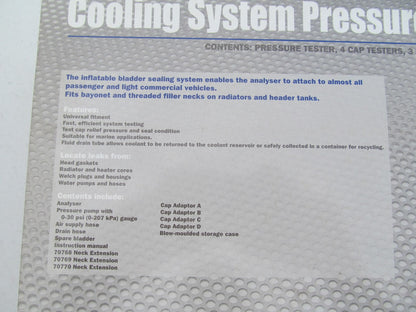 PBT 70888 Deluxe Cooling System Pressure Tester Kit