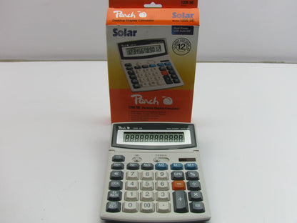 Peach 1206SE PR662 Solar Desktop Display Calculator