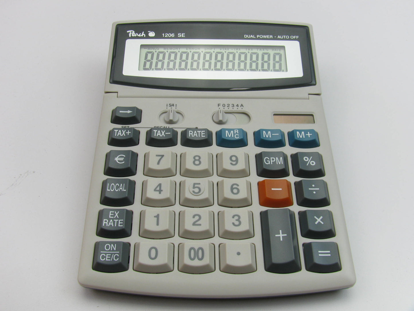 Peach 1206SE PR662 Solar Desktop Display Calculator