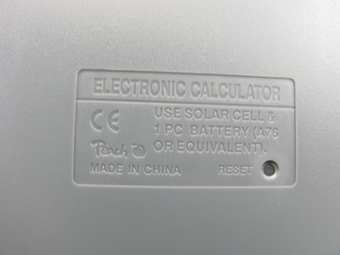 Peach 1206SE PR662 Solar Desktop Display Calculator