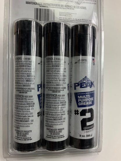 Peak Lithium Grease #2, (3) X  3 OZ Tubes