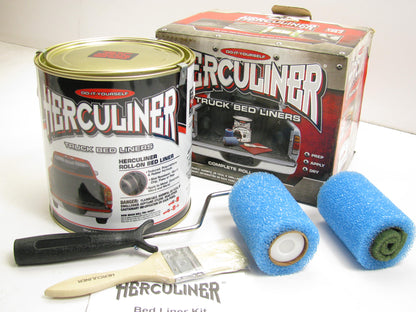 Herculiner HCL1B8  1 Gallon DIY Truck Brush On Bed Liner Kit  Black