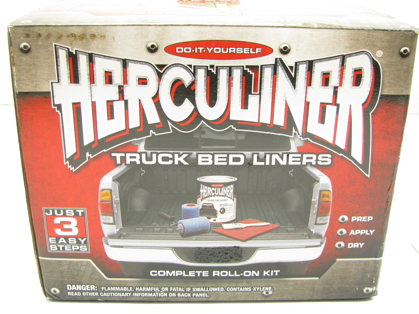 Herculiner HCL1B8  1 Gallon DIY Truck Brush On Bed Liner Kit  Black