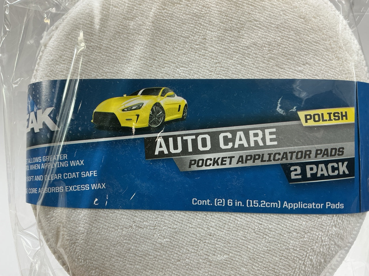 12 Packs Of 2 Each - Peak PKCOGH 6'' Polishing Buffing Pad Bonnet Applicator Pads