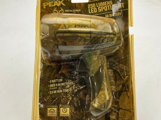 Peak PKCOT3AC Camo 3 Watt LED 230 Lumens LED Spot Light Lamp, (4) AA Batteries