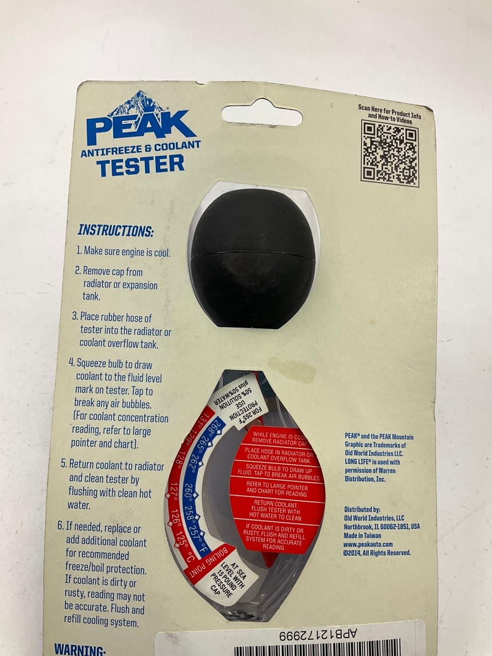 Peak PKFOAB Antifreeze And Coolant Tester