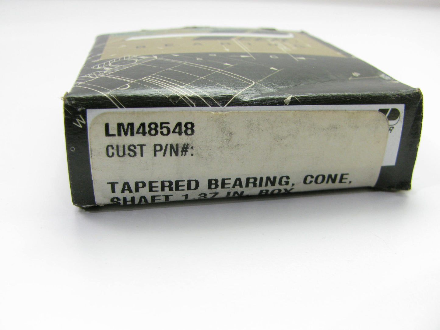 Peer LM48548 Tapered Cone Bearing, 1.37'' Shaft